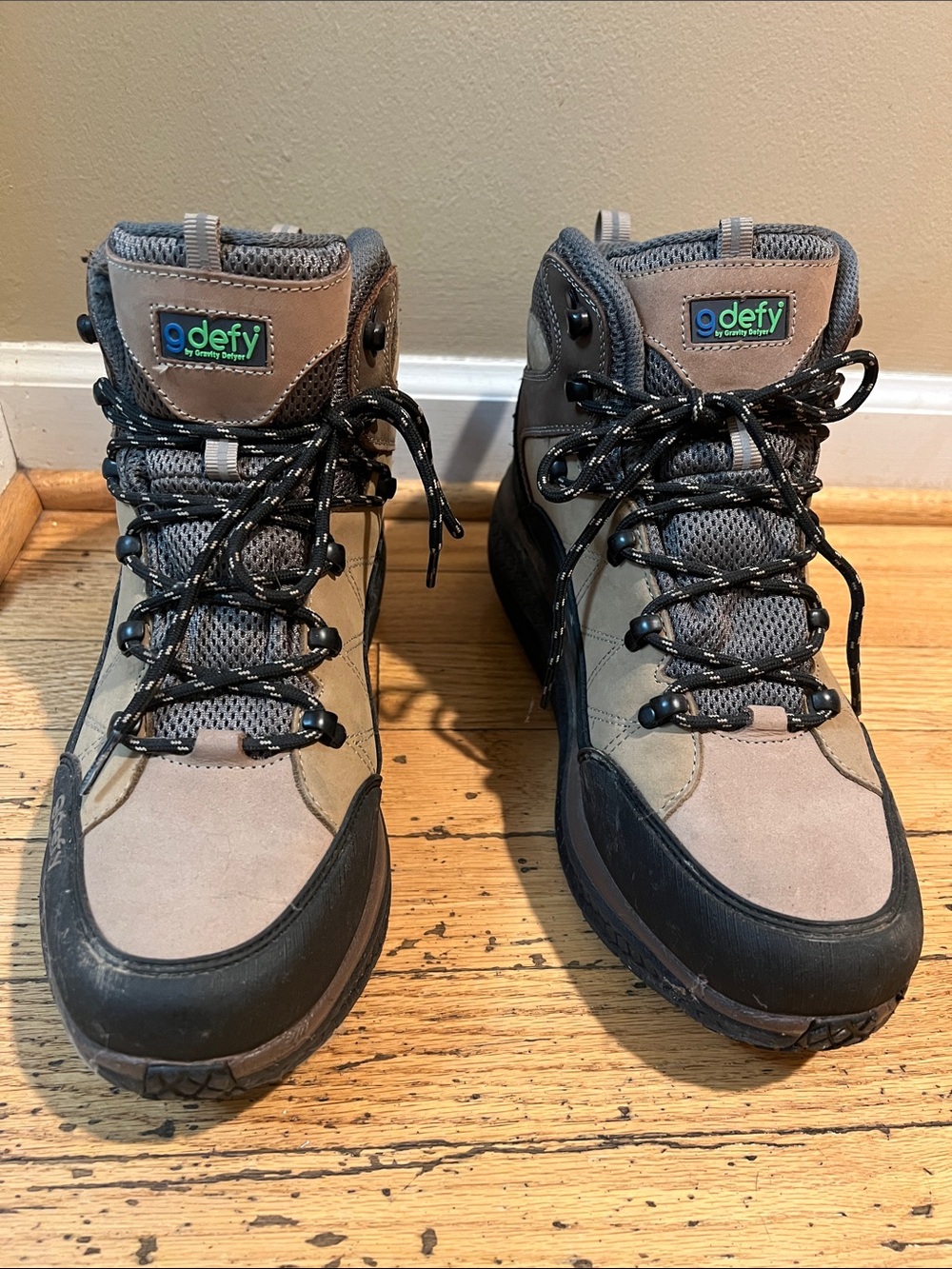 defy Men's size 11 Waterproof Brown/Gray Rain & Snow Boots